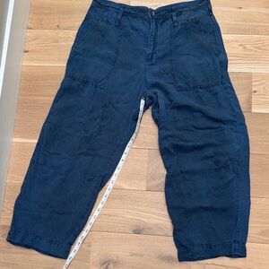Anthropologie Blue Cropped Pants